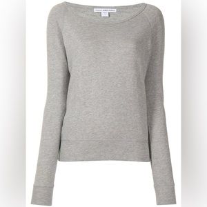 NWOT James Perse grey “vintage fleece sweatshirt” size 0